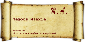 Magocs Alexia névjegykártya